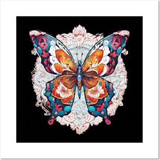 Butterfly Mandala Posters and Art